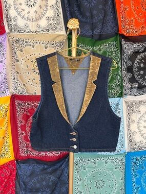 Vintage Roughrider by Circle T Denim Vest